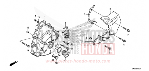 COPERCHIO GENERATORE A.C. NC750XDK di 2019